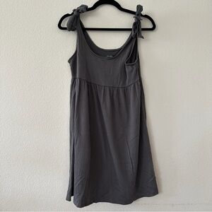 Wild Fable Gray Sleeveless Dress with Tie Straps